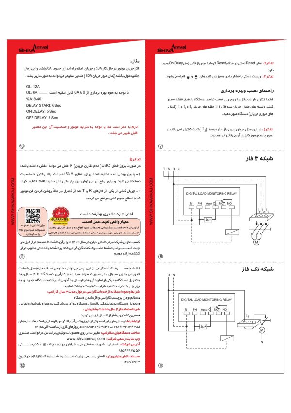 آموزش خطا های کنترل بار شیوا امواج