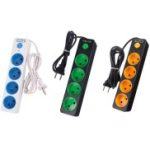 پریز سیار 4 خانه رنگی رومو