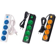 پریز سیار 4 خانه رنگی رومو